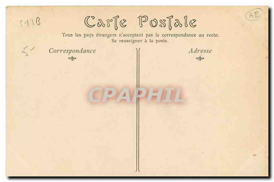 CPA Reims Les Promenades Basses  — Verso