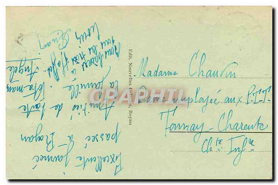CPA Royan  — Verso