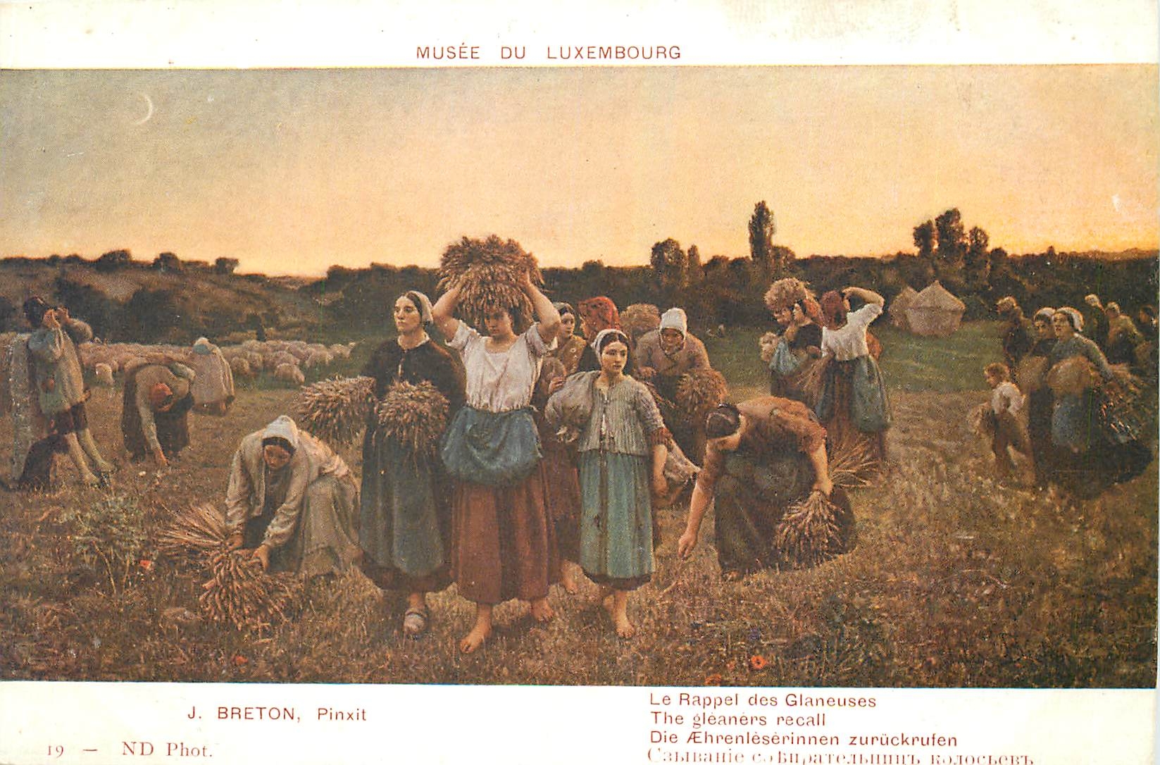 CPA Musee du Luxembourg J Breton Le Rappel des Glaneuses 