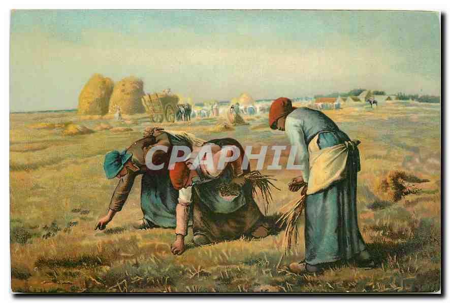 CPA Paris Les glaneuses J F Millet 