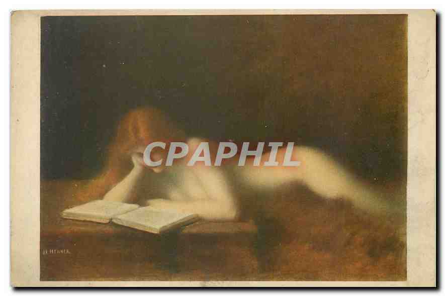 CPA La Liseuse Henner Musee du Louvre Paris 