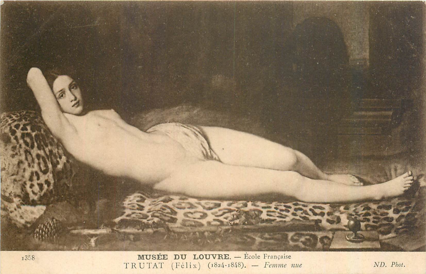 CPA Musee du Louvre Trutat Felix Femme nue 