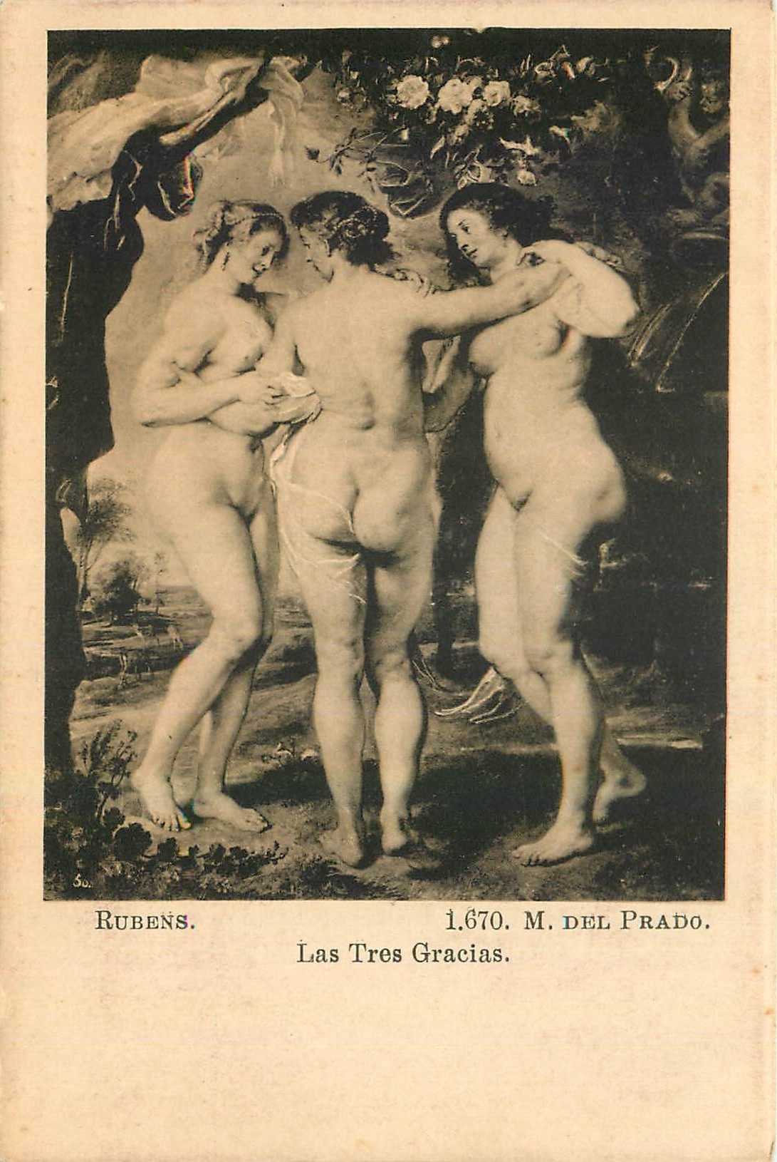 CPA Rubens M del Prado Las Tres Gracias 