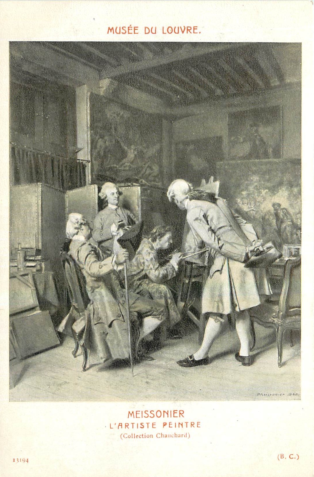 CPA Musee du Louvre Meissonier L'Artiste Peintre 