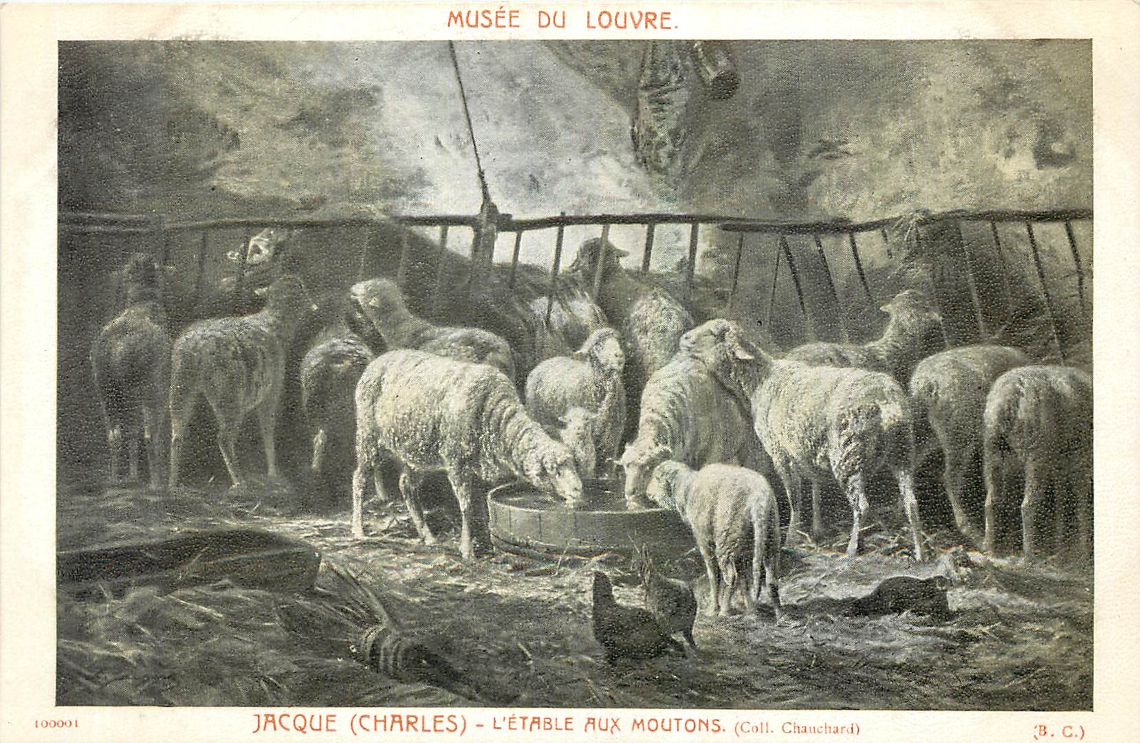 CPA Musee du Louvre Jacque Charles L'Etable aux Moutons 