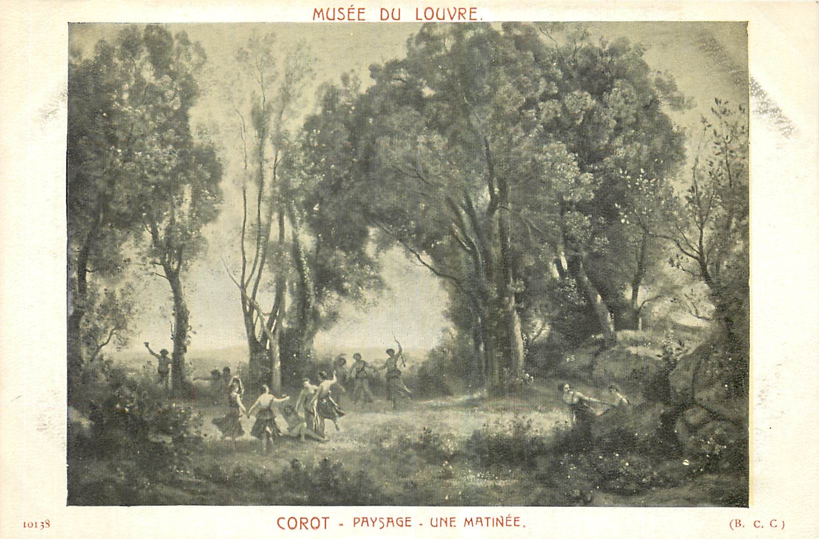 CPA Musee du Louvre Corot Paysage une Matinee 