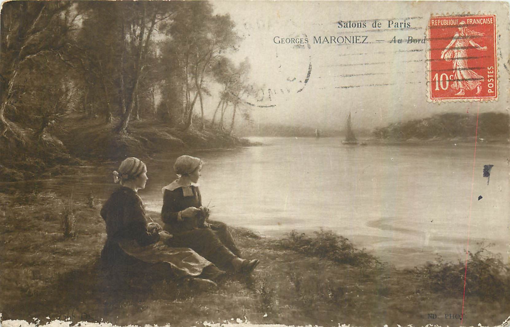 CPA Salons de Paris Georges Maroniez Au Bord 