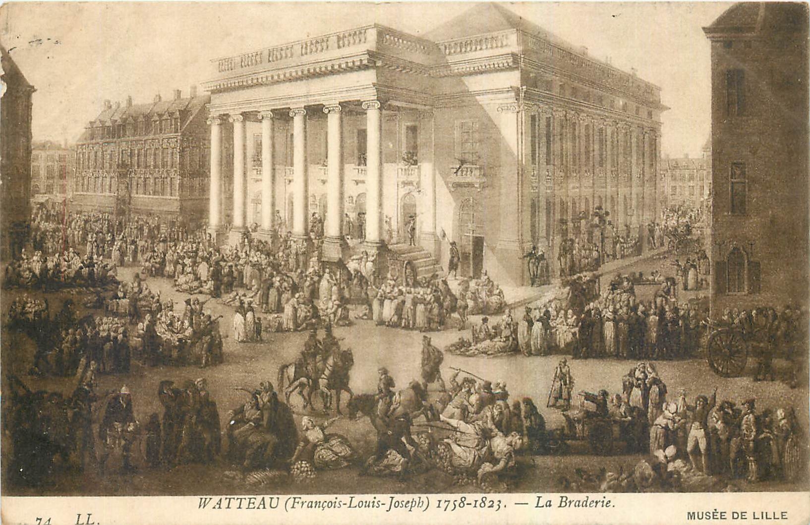 CPA Watteau Francois Louis Joseph La Braderie Musee de Lille 