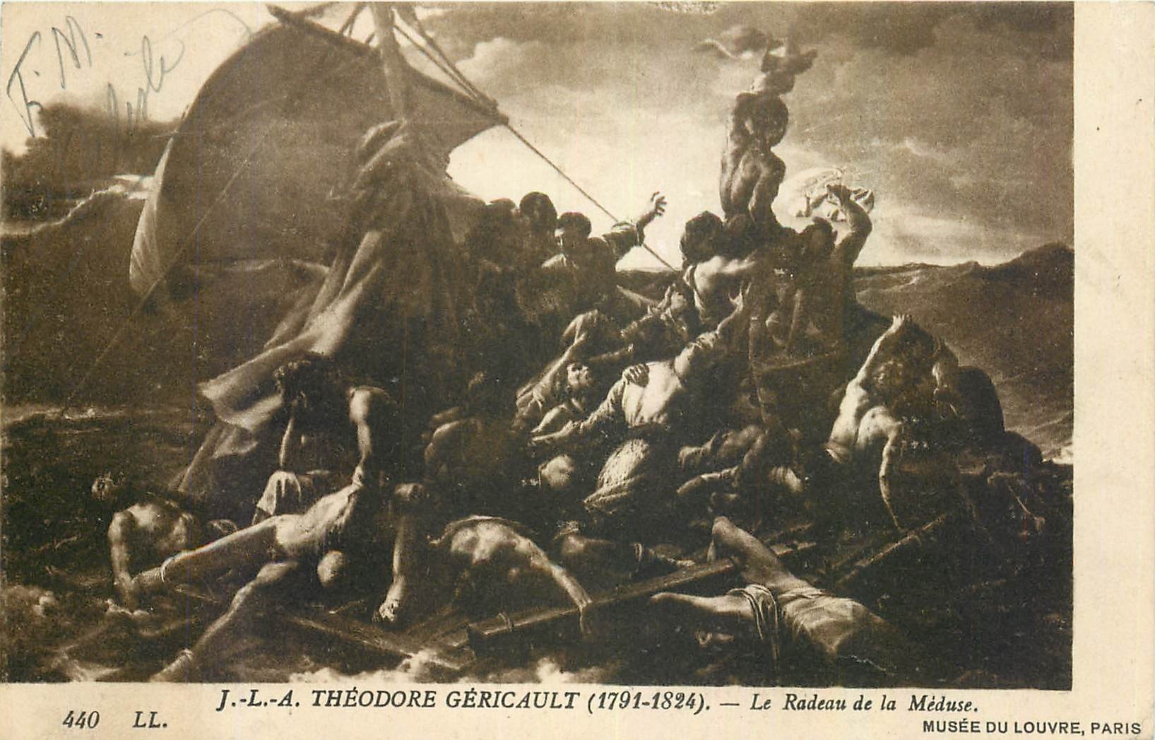 CPA J L A Theodore Gericault Le Radeau de la Meduse Musee du Louvre Paris 