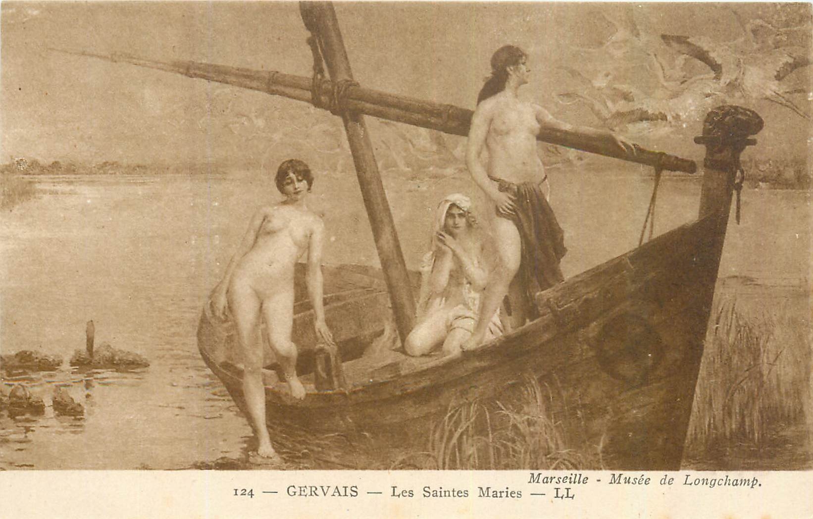 CPA Marseille Musee de Longchamp Gervais Les Saints Maries 