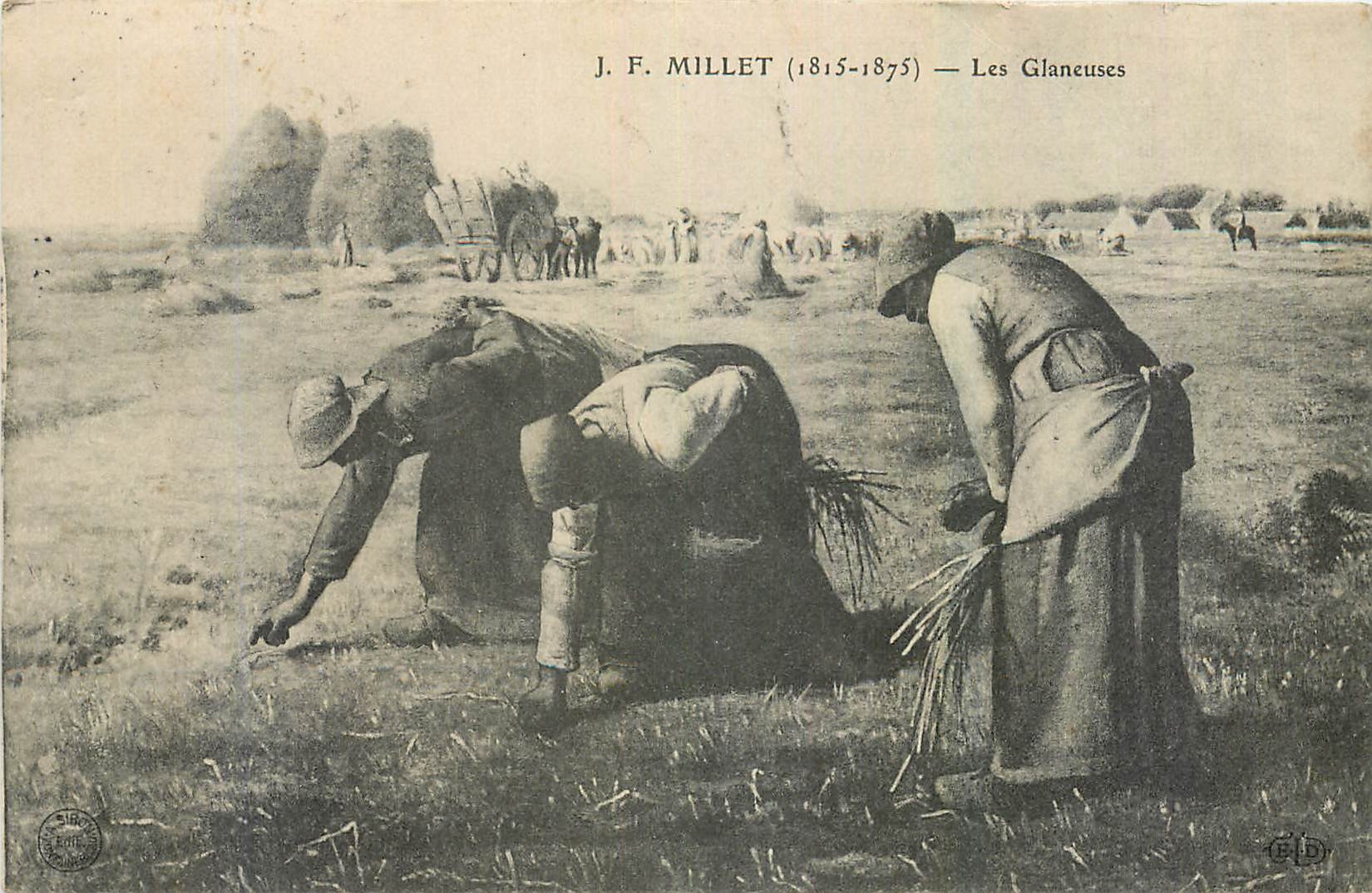 CPA J F Millet Les Glaneuses 