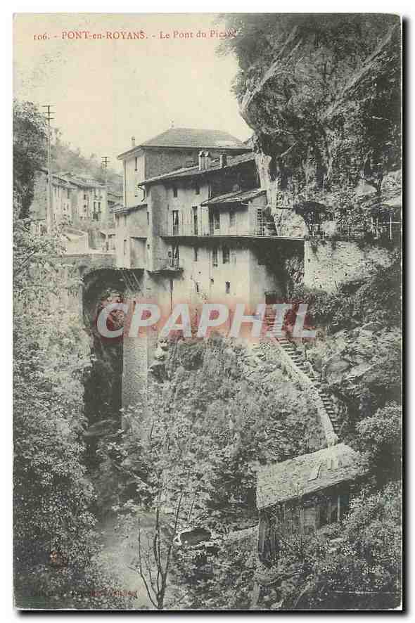 CPA Pont en Royans Le pont du Picard