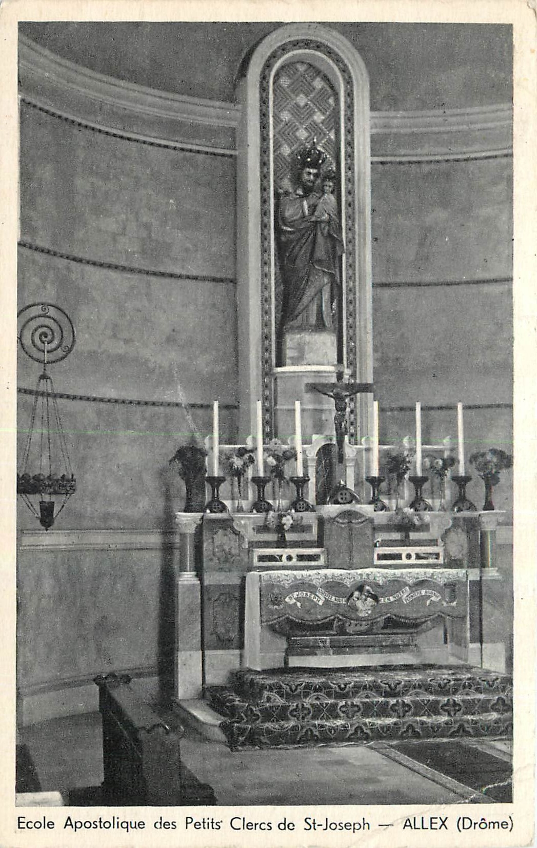 CPA Ecole Apostolique des Petits Clercs de St Joseph Allex Drome 
