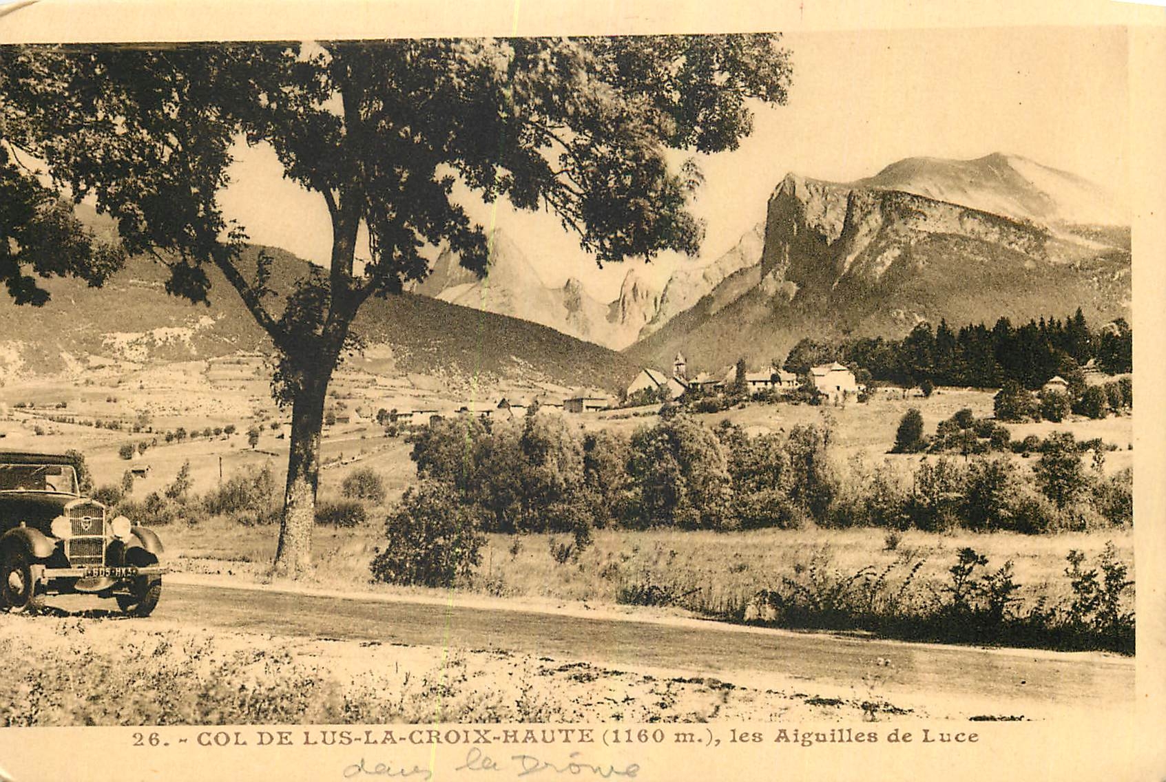 Col de Lus-la-Croix-Haute (1160 m.) — les Aiguilles de Luce — éditeur A. Molliret, Grenoble