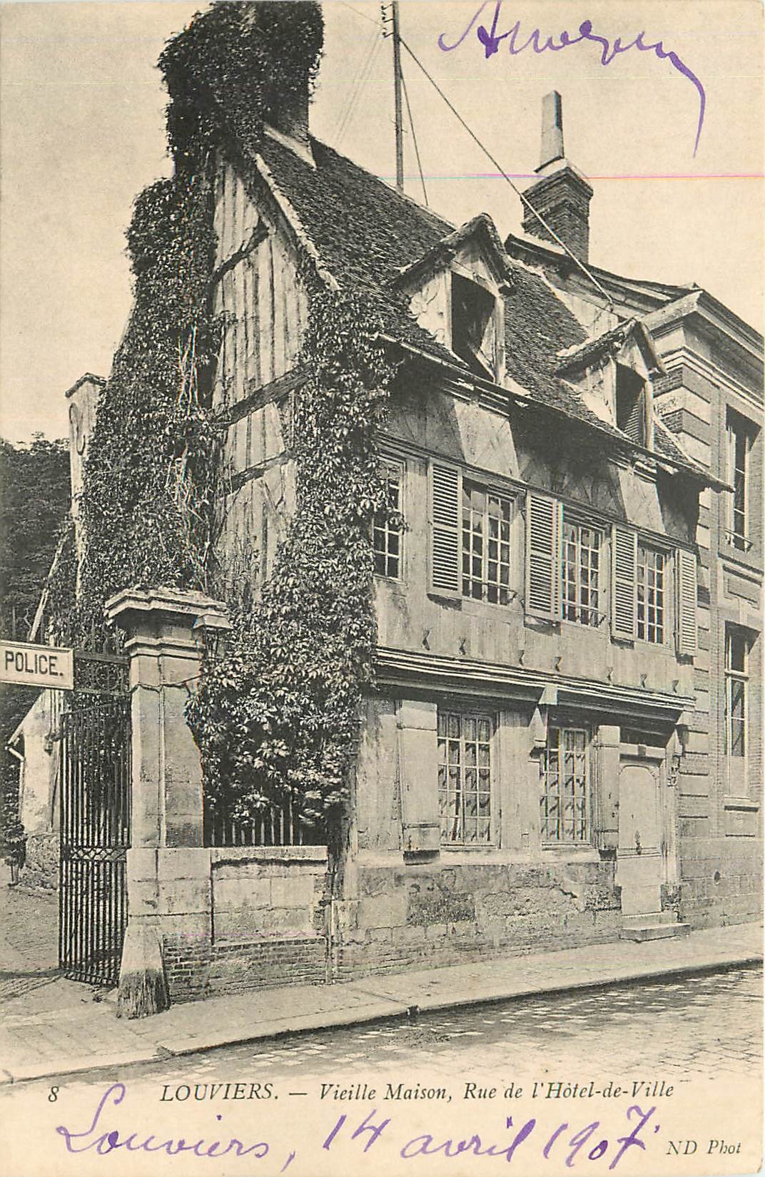 Louvières — Vieille Maison, Rue de l'Hôtel-de-Ville — ND Phot