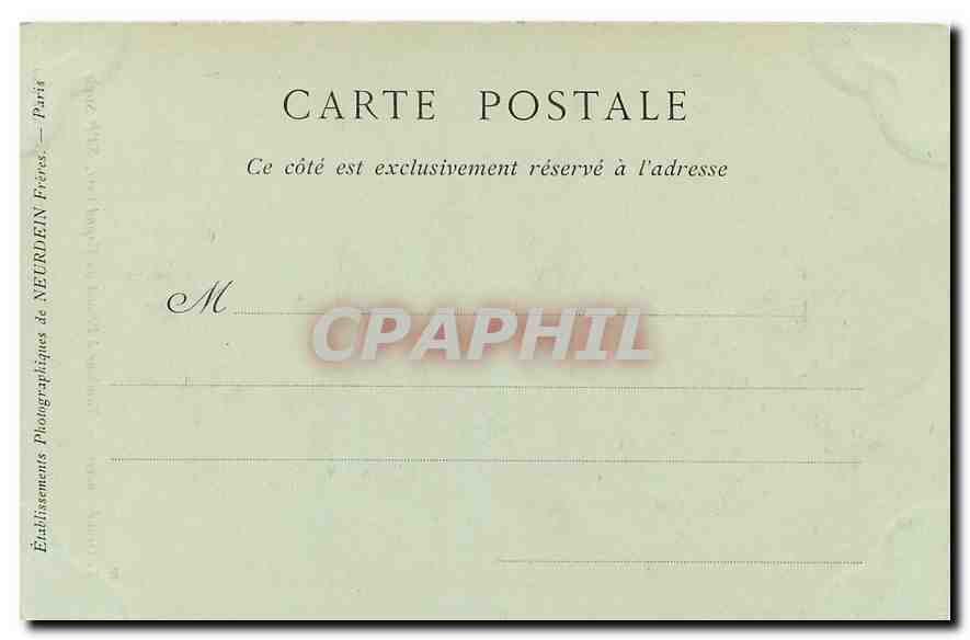 CPA Le Grand Andely Tambour a l'Hotel du Grand Cerf  — Rückseite
