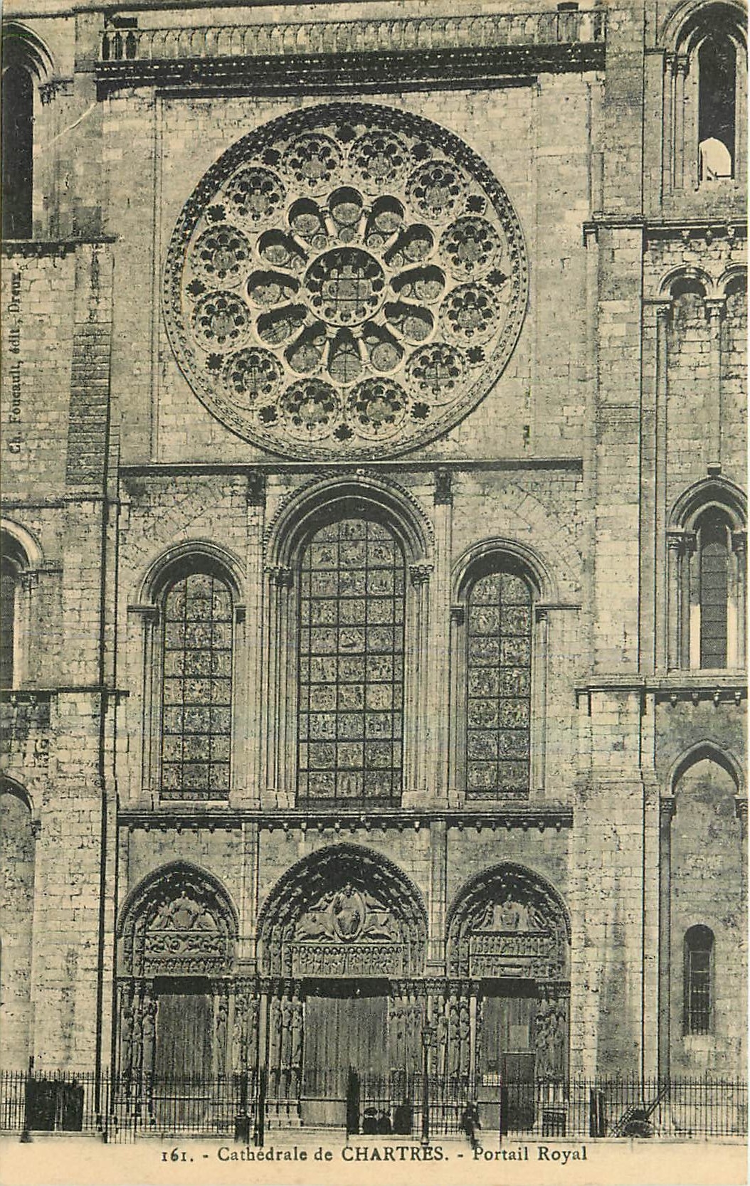 CPA Cathedrale de Chartres Portail Royal 