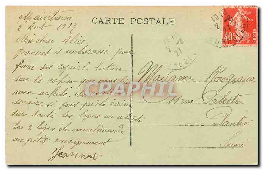 Château de Maintenon (E.-et-L.) — Côté Sud — G. Foucault, édit. — Reverso