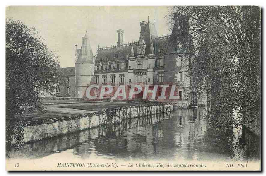 CPA Maintenon Eure et Loir Le Chateau Facade septentrionale 