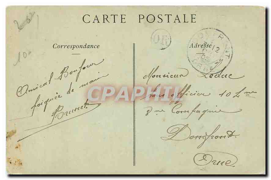 CPA Nogent le Rotrou Le Calvaire  — Verso