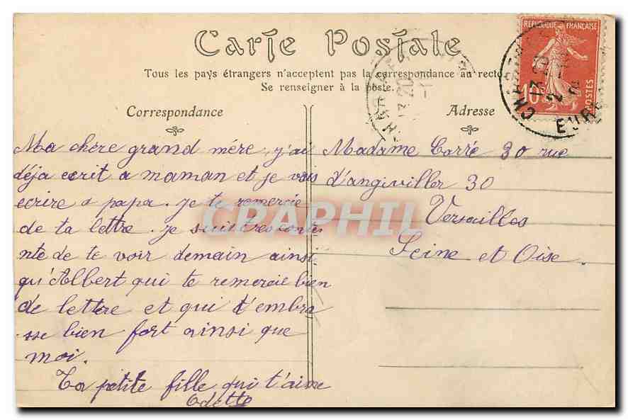 CPA Chartres Vue prise sur l'Eure la Courtille  — Verso