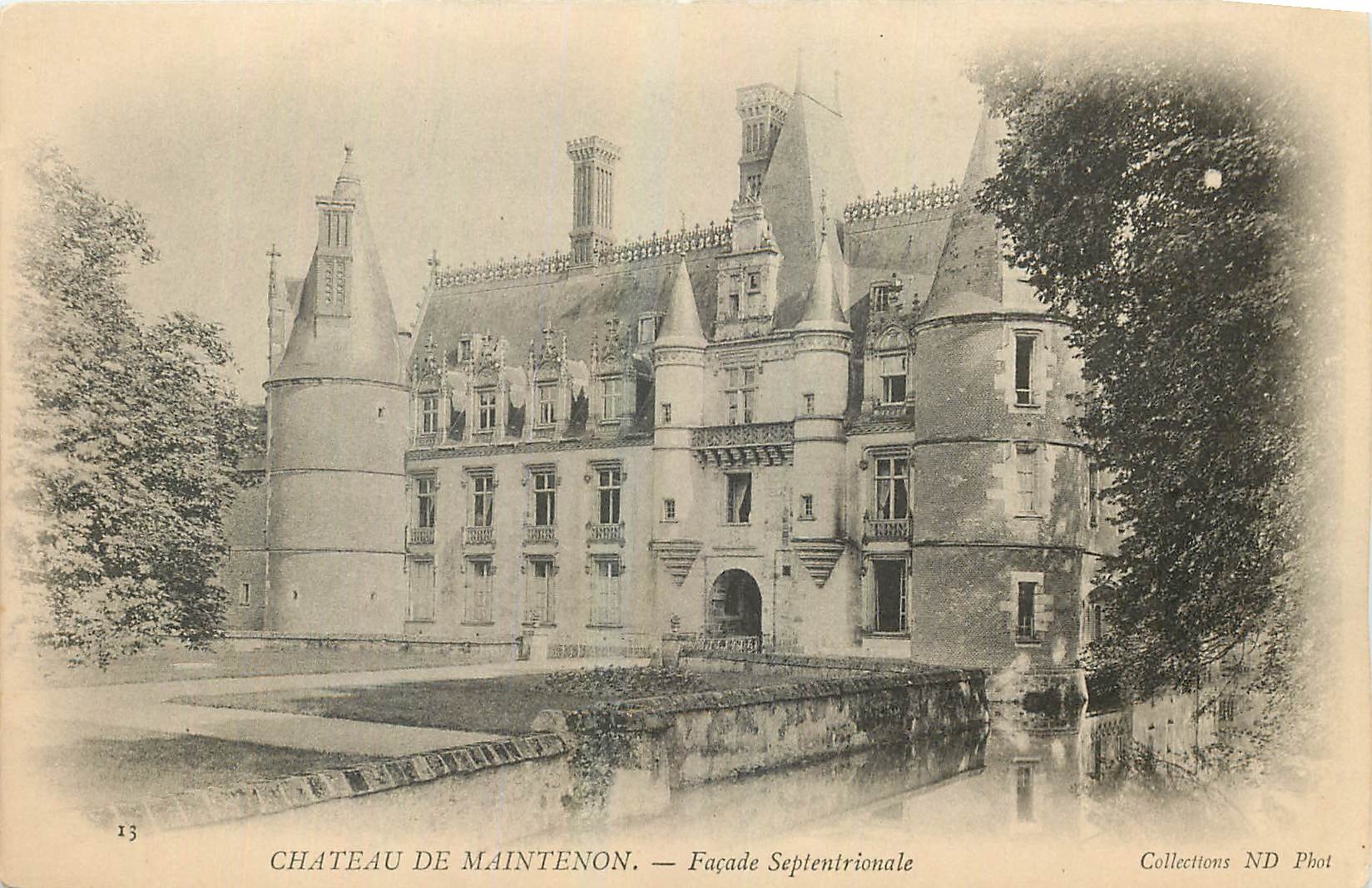 CPA Chateau de Maintenon Facade septentrionale 
