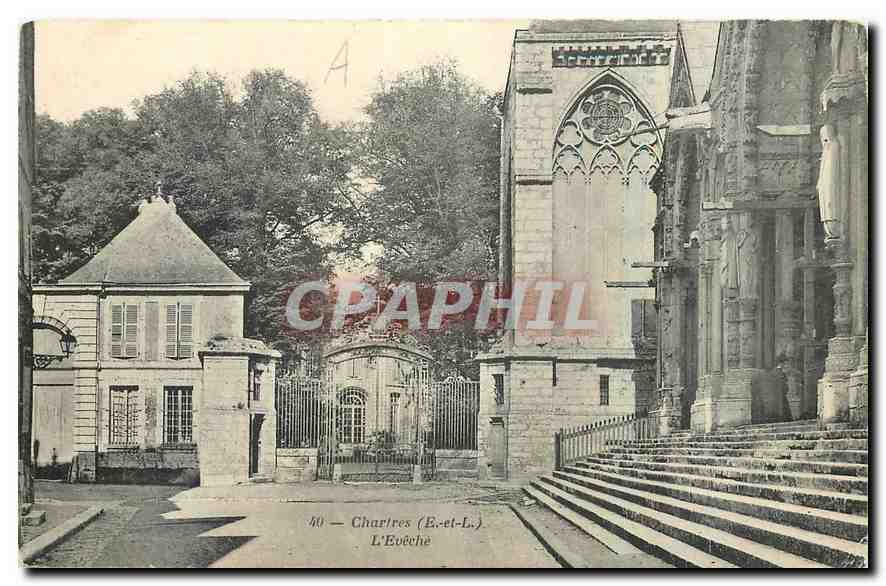 CPA Charires E et L L'Eveche 
