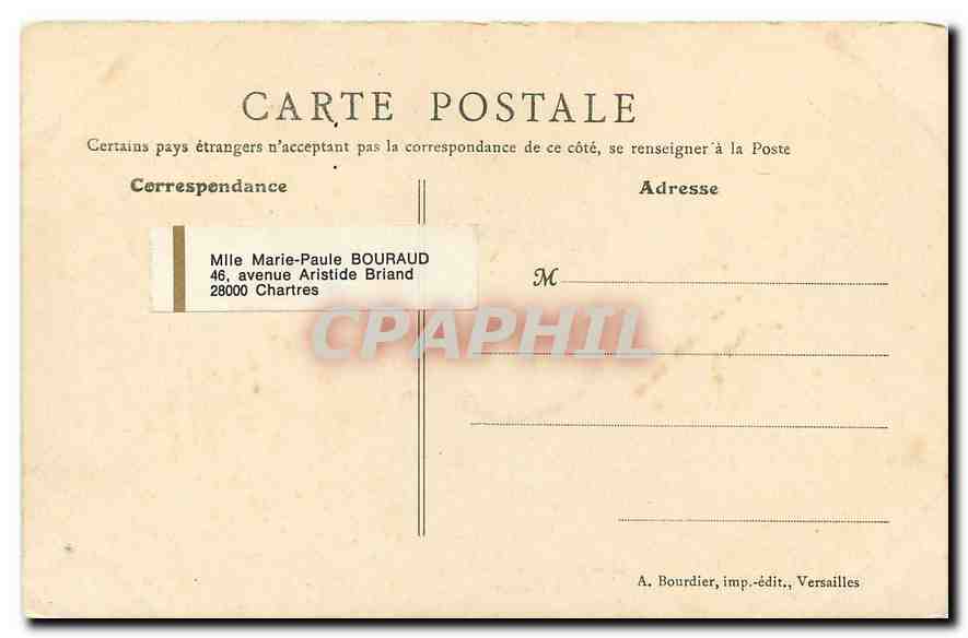 CPA Charires E et L L'Eveche  — Rückseite