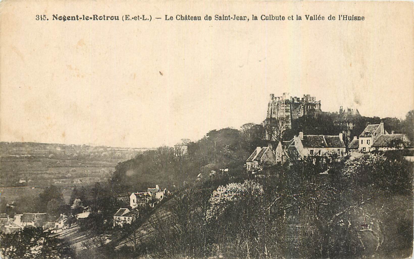 CPA Nogent le Rotrou E et L Le Chateau de Saint Jear la Culbute et la Vallee de l'Huisne 