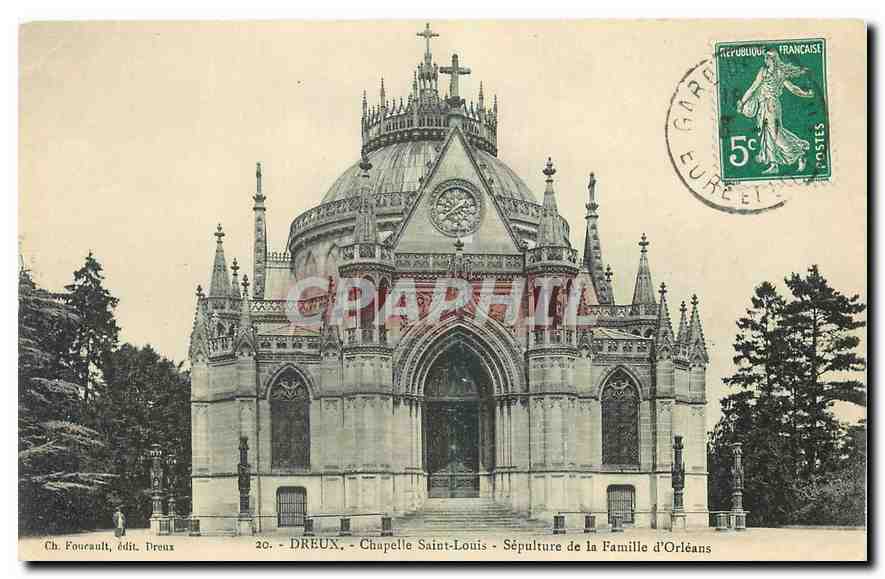 Dreux - Kapelle Saint-Louis - Grabstätte der Familie Orleans — Ch. Foucault, Verlag Dreux, Nr. 20