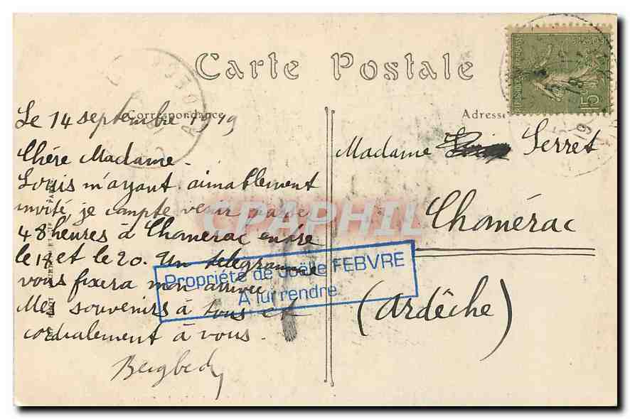 CPA Plougastel Daoulas Finistere Le Calvaire et l'Abside de l'Eglise  — Rückseite