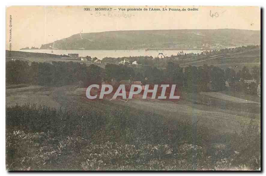 CPA Morgat Vue generale de l'Anse La Pointe de Gador 