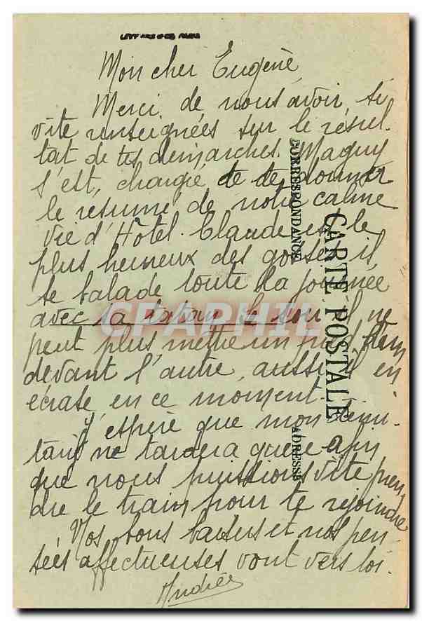 CPA Brest Le Pont transbordeur et le Croiseur Bateaux — Rückseite