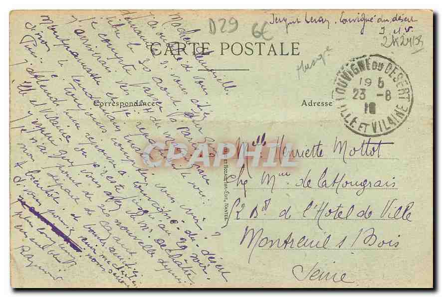 CPA Autour des Iles clos bretons Le Biniou Breton  — Rückseite