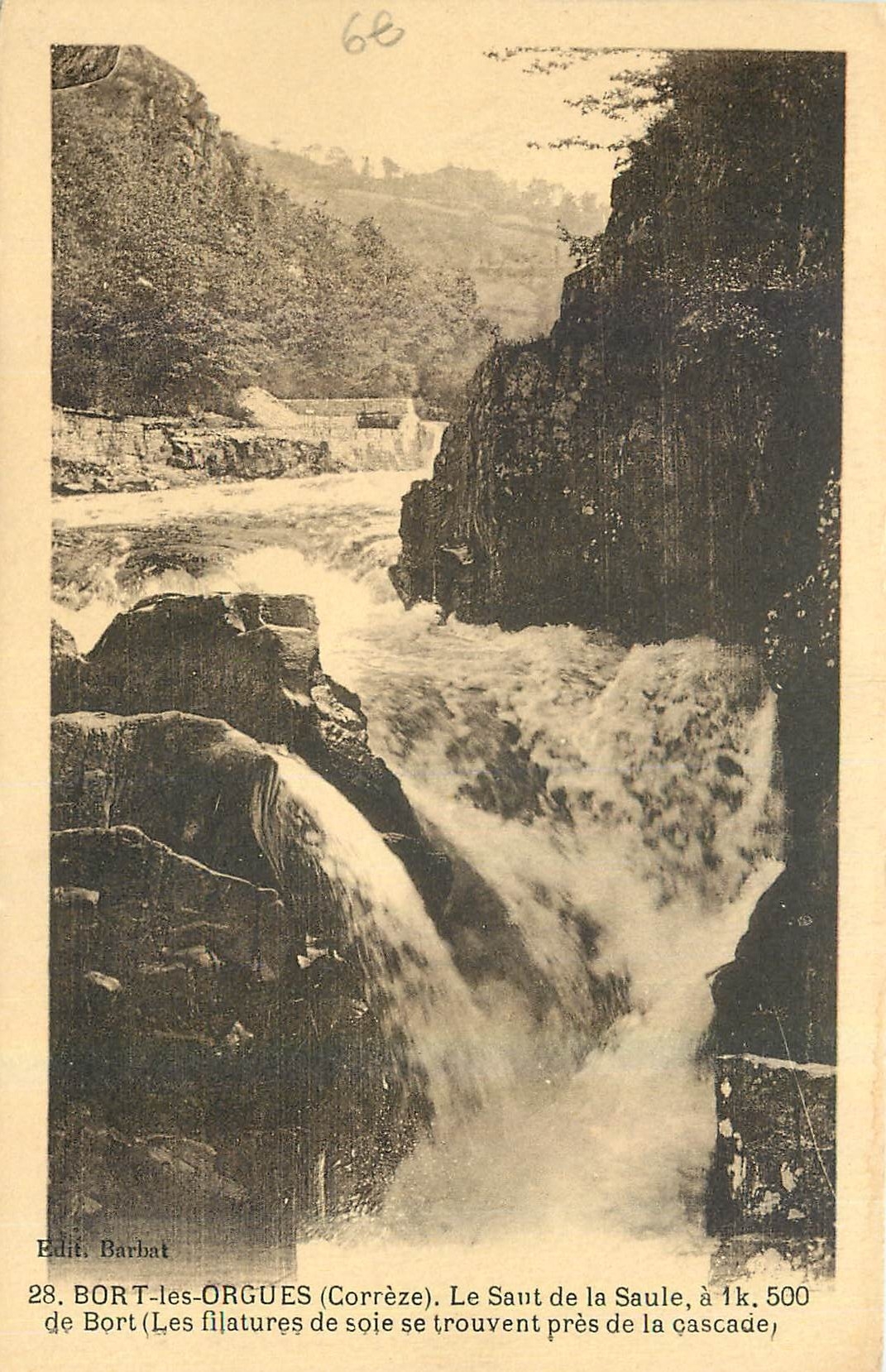 CPA Bort les Orgues Correze Le sant de la Saule 