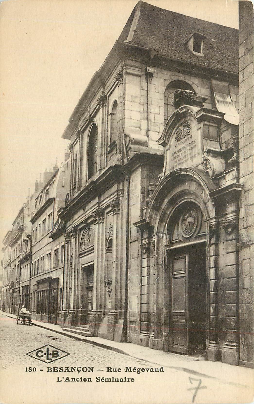 CPA Besancon Rue Megevand l'Ancien Seminaire 