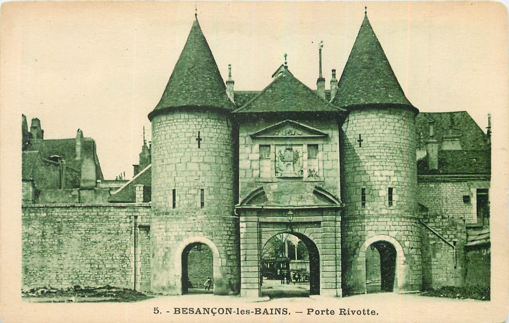 CPA Besancon les Bains Porte Rivotte 