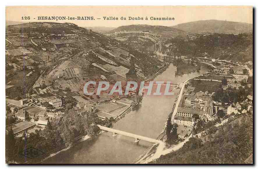 CPA Besancon les Bains Vallee du Doubs a Casamene 