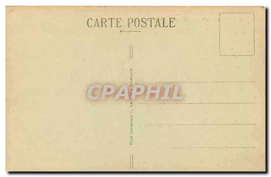 CPA Besancon les Bains Vallee du Doubs a Casamene  — Rückseite