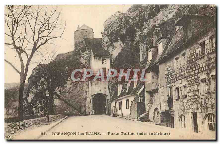 Besançon-les-Bains — Porte Taillée (côté intérieur) — Éditeur C. Lardais, Besançon