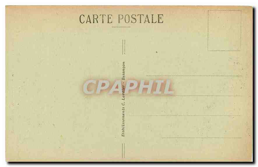 CPA Besancon les Bains Palais de Justice Ancien Parlement de Franche Comte  — Back