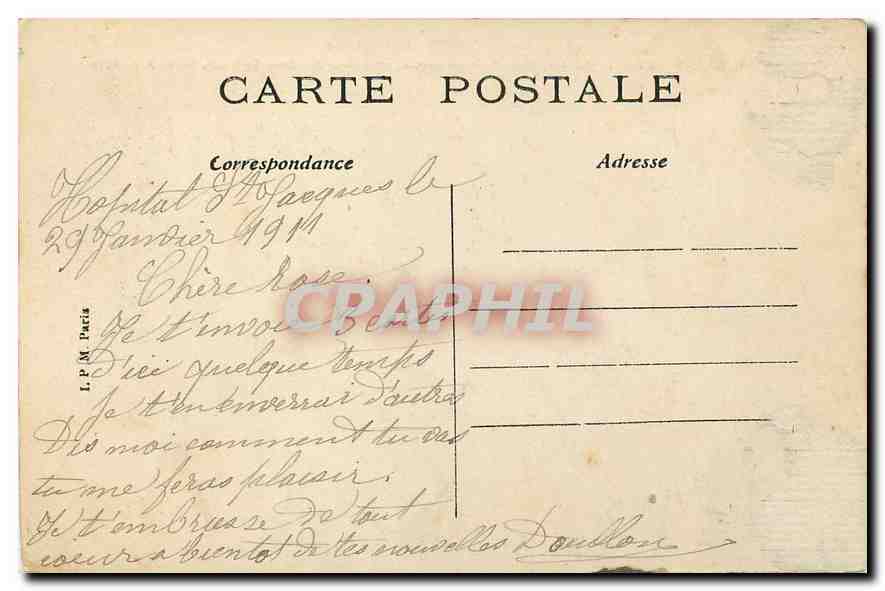 CPA Besancon Hostorique Barrage du Doubs et promenade Micaud  — Back