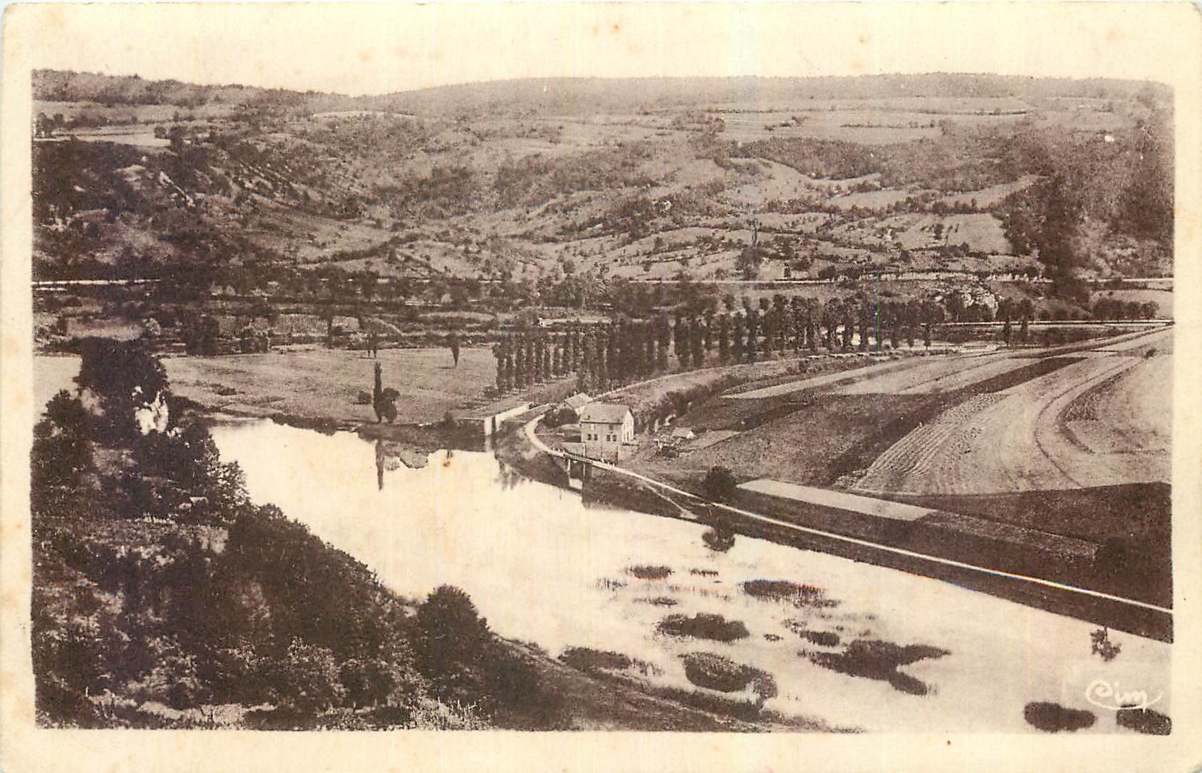 CPA Baume les Dames Doubs Le Doubs a Sous Buin 