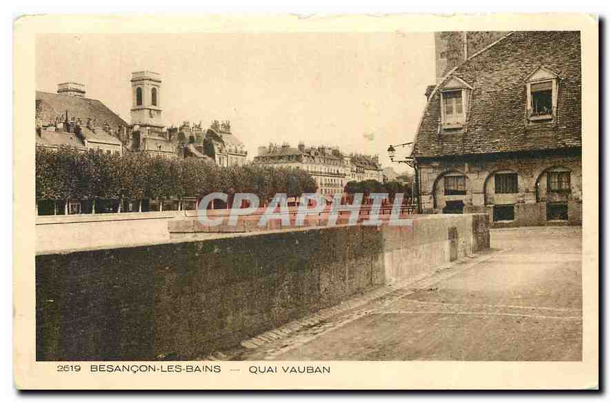 CPA Besancon les Bains Quai vauban 