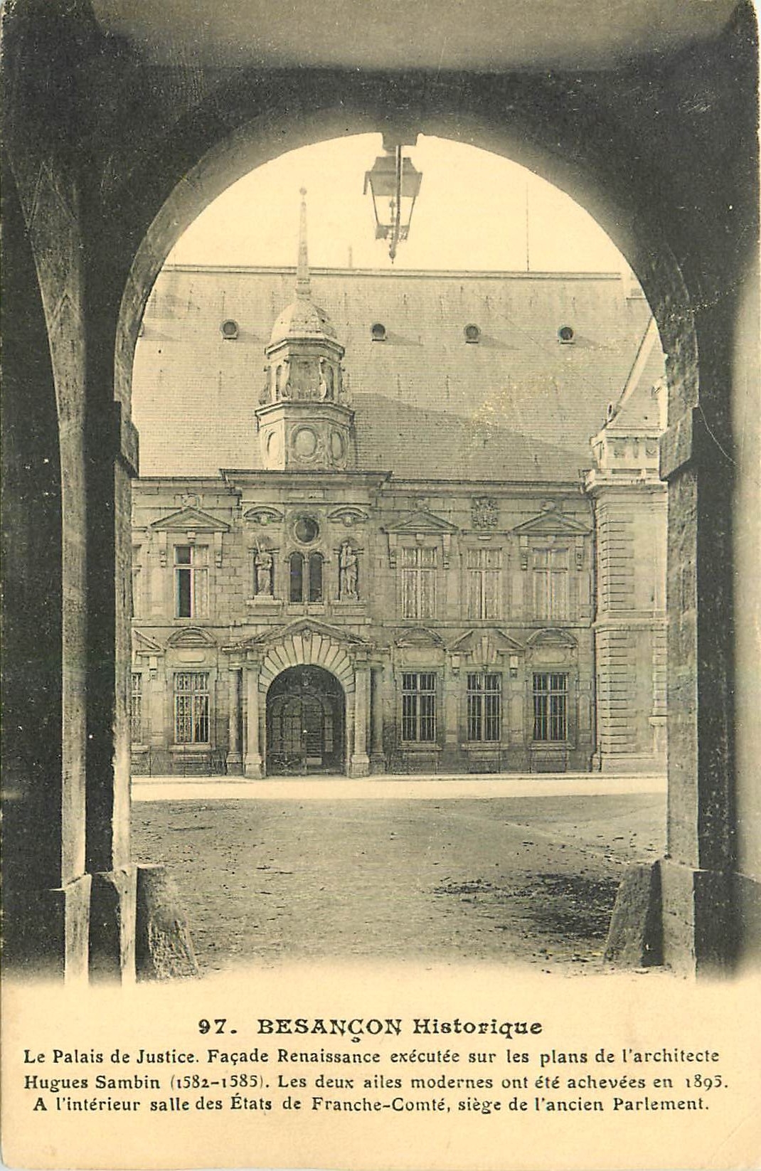 Besançon — Palais de Justice, Renaissance-Fassade — L.P. M. Paris n°97