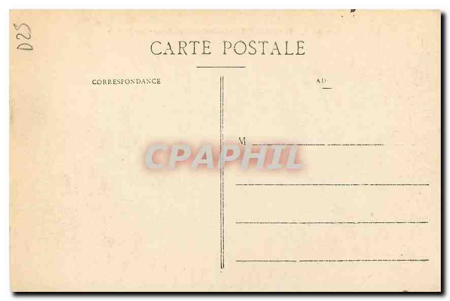 CPA Besancon Le Doubs a Chaudanne Les Rochers  — Back