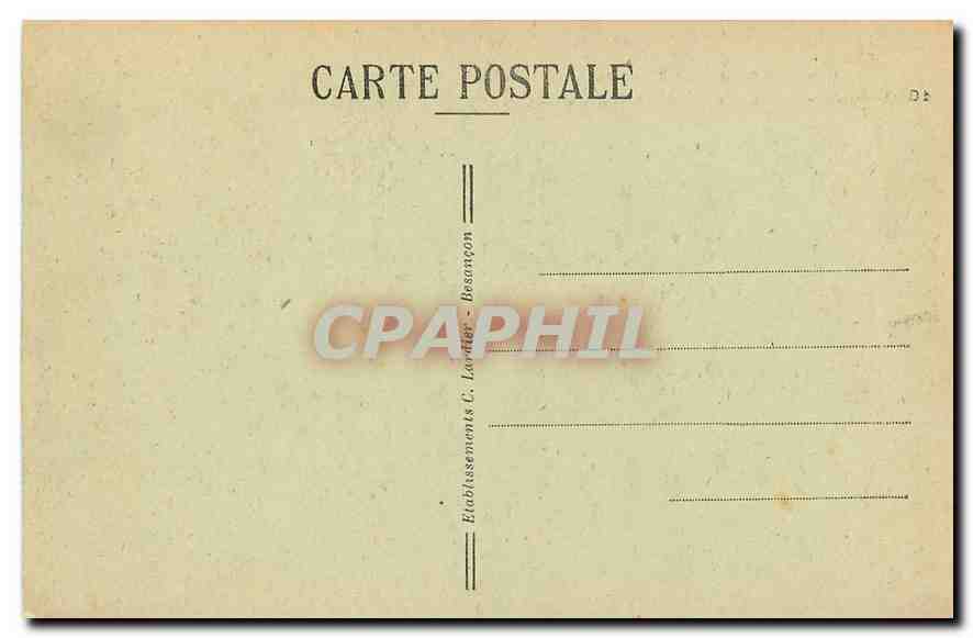 CPA Frontiere Franco Suisse Les Gorges du Doubs a la Rasse  — Rückseite