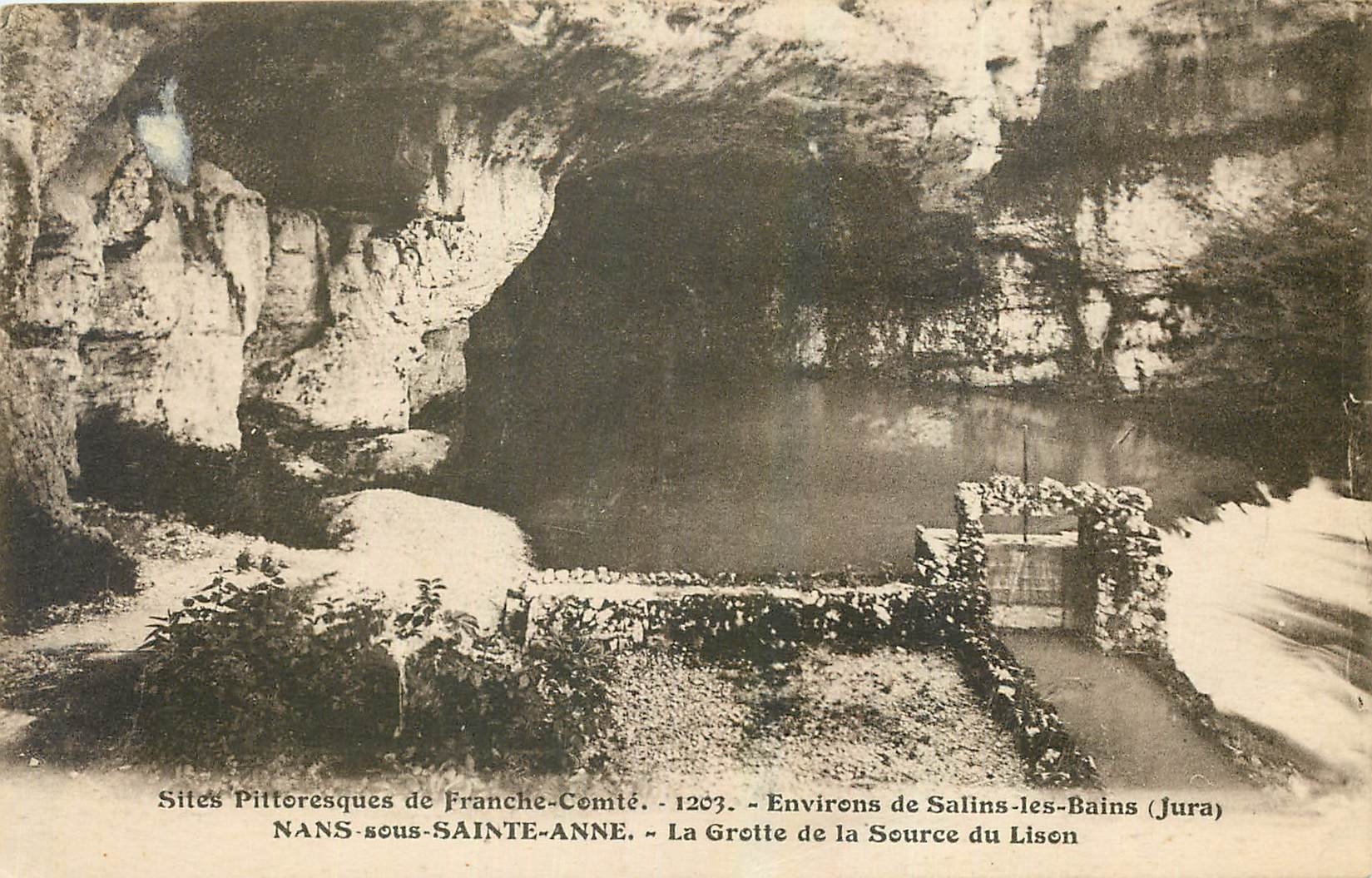 CPA Franche Comte Environs de Salins les Bains Jura Nans sous Sainte Anne La Grotte de la Source du 