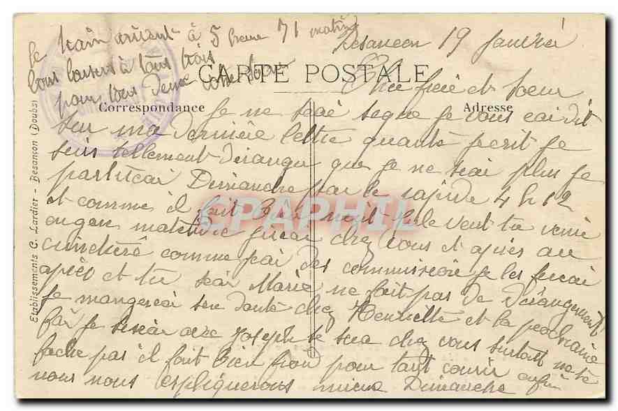 Les Siffes Pittoresques de Franche-Comté — Vallée de la Loue — Entrée de la Grotte de St-Croustilleri — LODS — Back