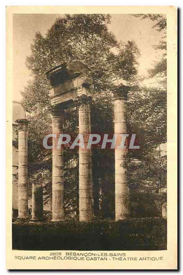 CPA Besancon les Bains Square Archeologique Castan Theatre Antique 